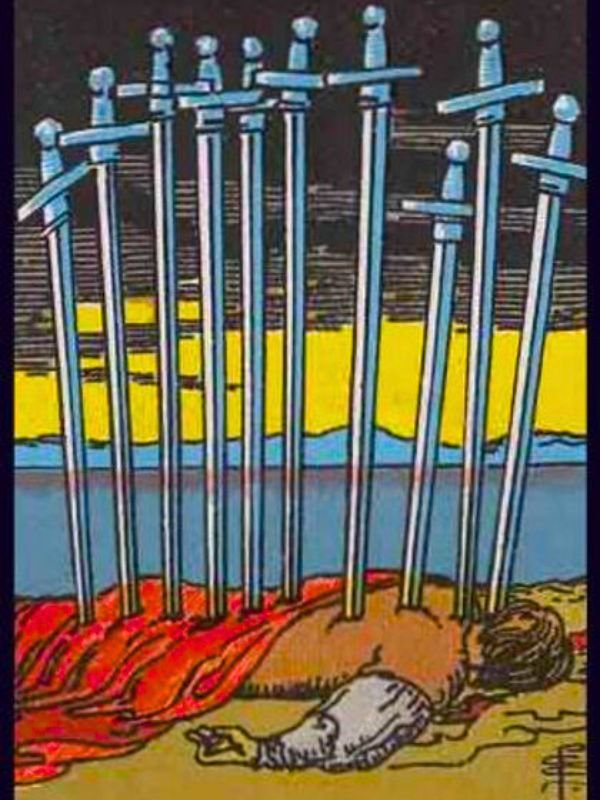 divorce tarot cards ten of swords